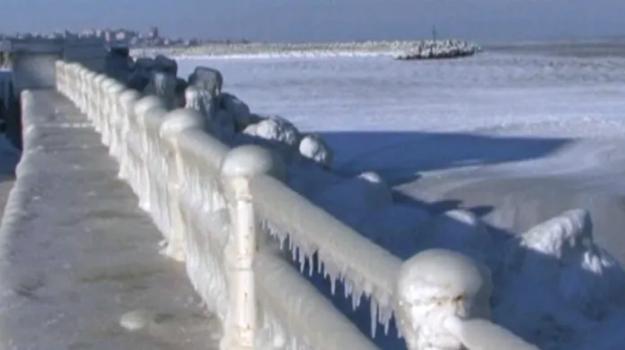 Zamrzlé moře v Rumunsku