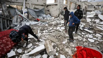 Pásmo Gazy zničené válkou