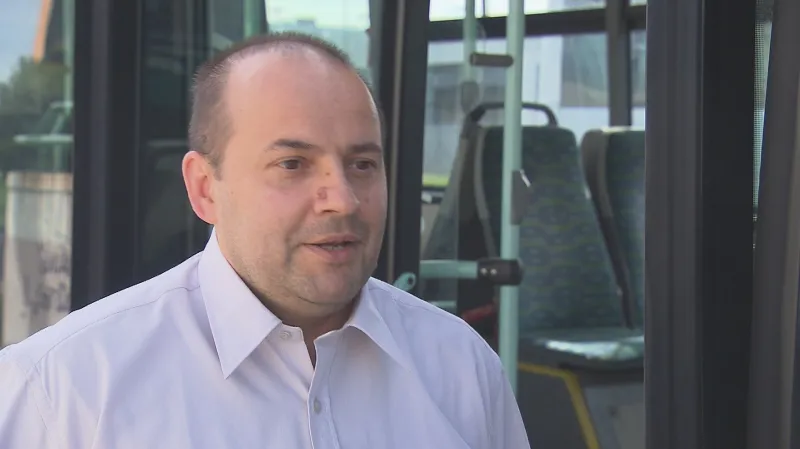 Řidič autobusu Vladan Martinovič