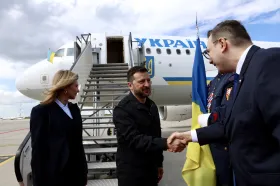Do Česka přiletěl Zelenskyj
