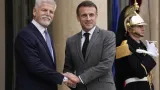 Český prezident Petr Pavel se svým francouzským protějškem Emmanuelem Macronem
