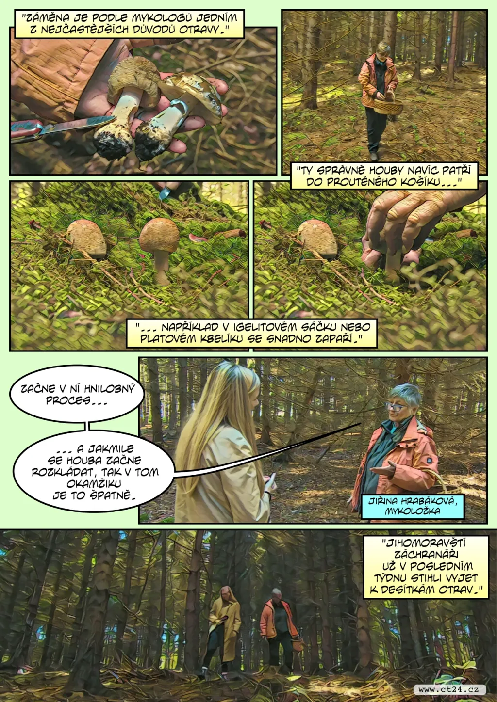 Houbařská sezona zaměstnává i záchranáře, už vyjížděli k desítkám otrav