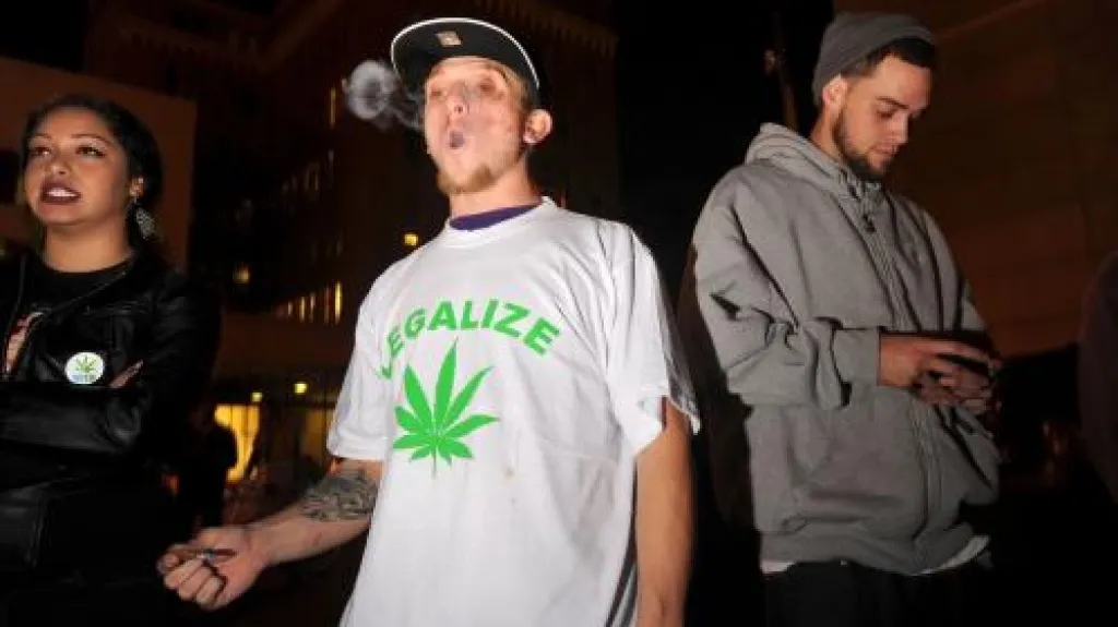 Příznivci legalizace marihuany v Kalifornii