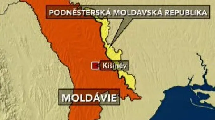 Mapa Moldávie