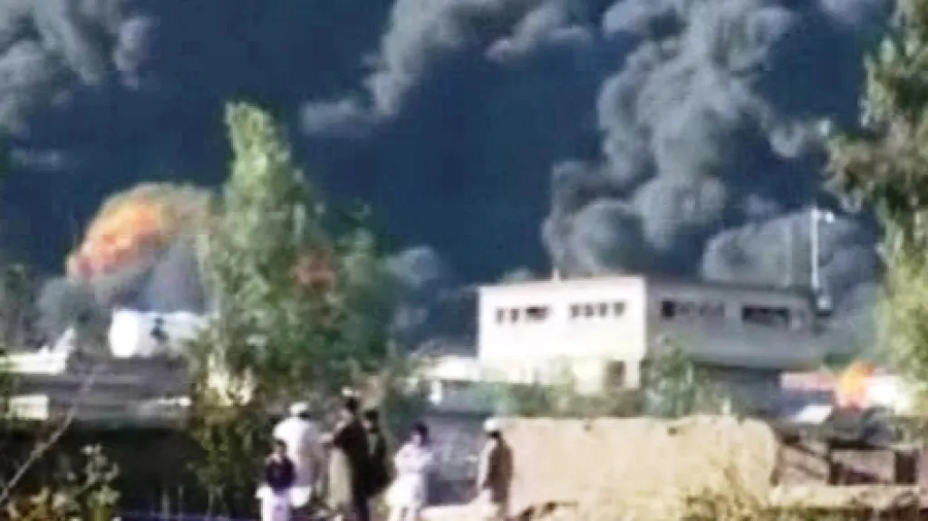 Následky útoku afghánského Talibanu