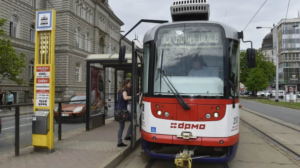Tramvajová linka na Novou Ulici v Olomouci