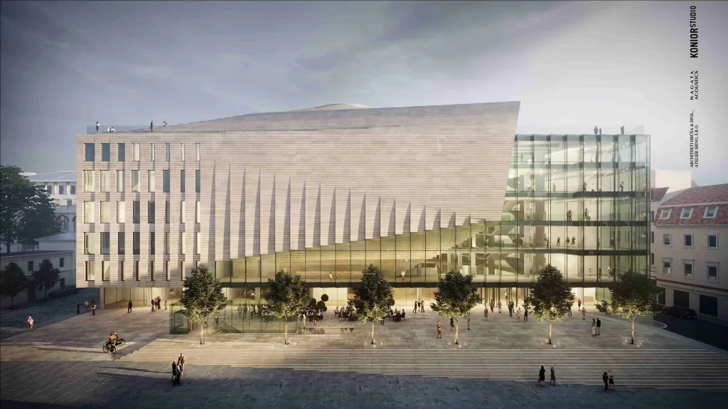 Návrh Konior Studia na Janáčkovo kulturní centrum