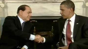 Silvio Berlusconi a Barack Obama