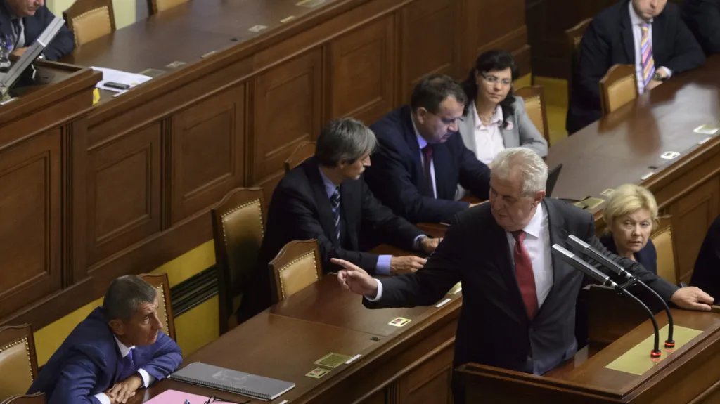 Miloš Zeman v Poslanecké sněmovně