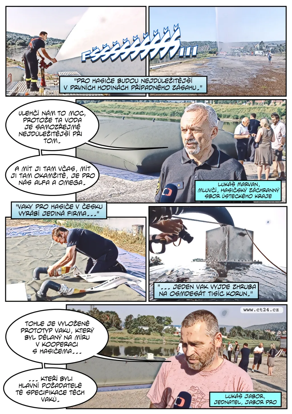 Vodní vaky usnadní hasičům zásahy v NP České Švýcarsko