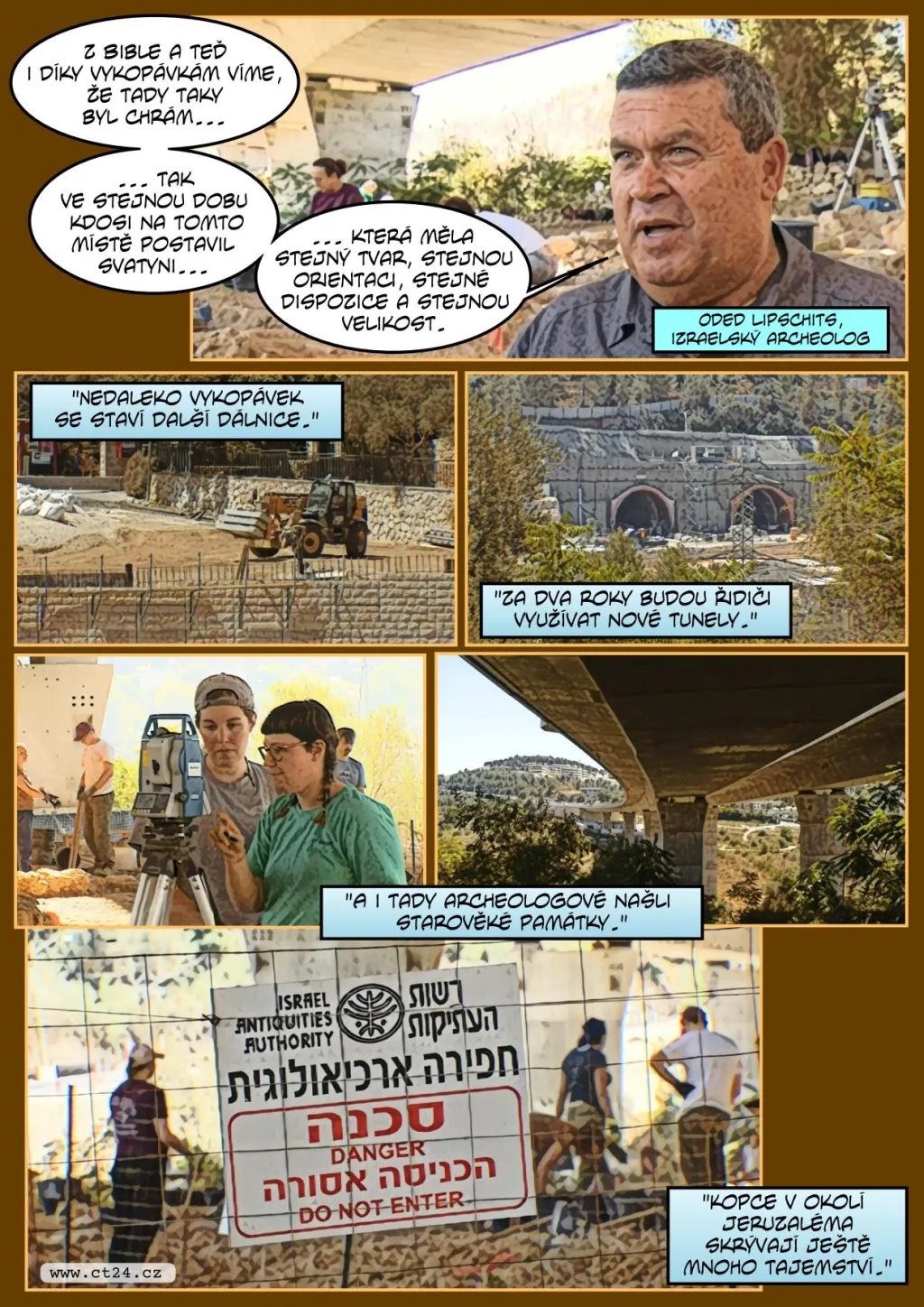 Češi pomáhají odkrývat chrám v Izraeli