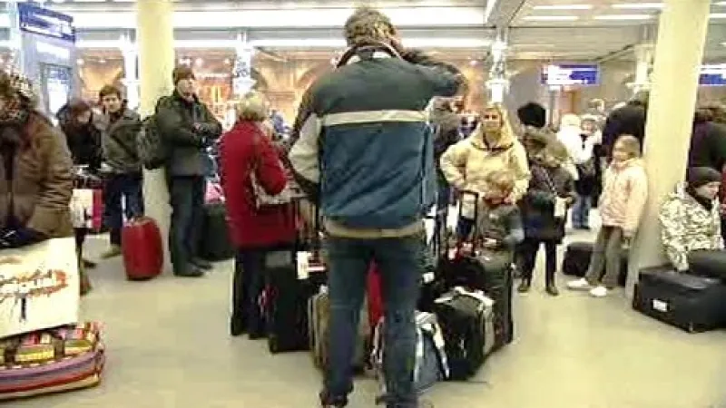 Cestující z vlaků Eurostar