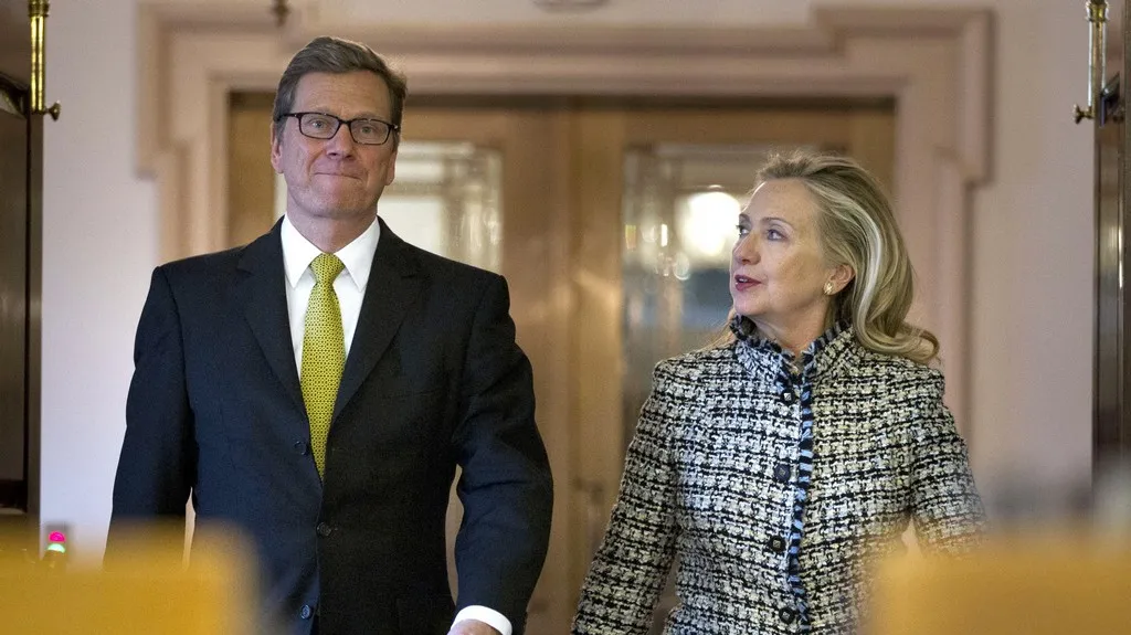 Hillary Clintonová a Guido Westerwelle