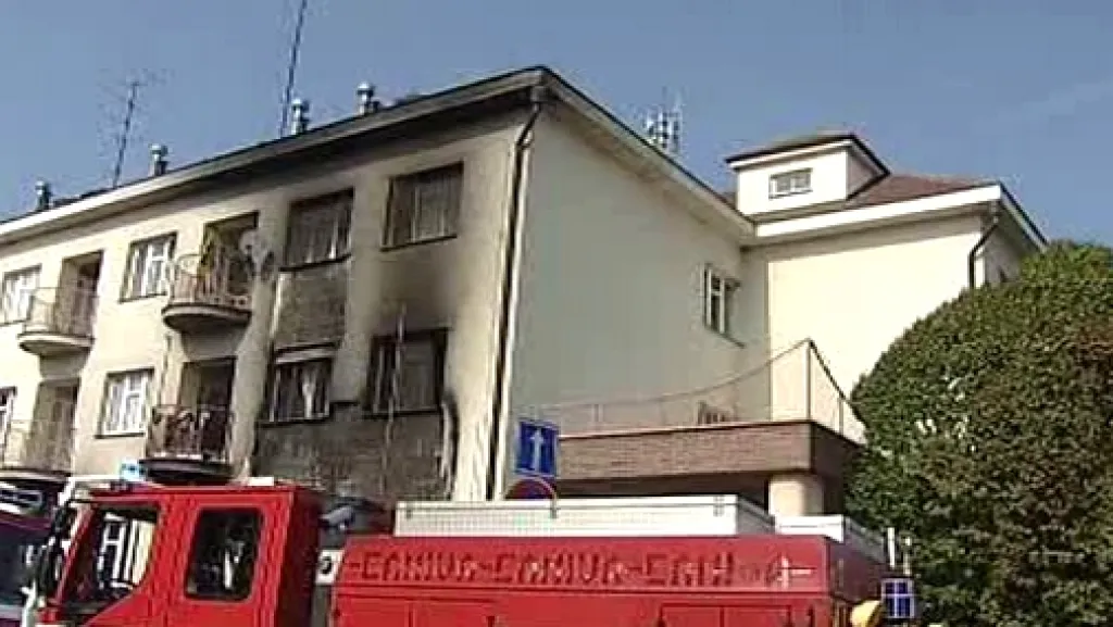Zásah hasičů na místě nehody