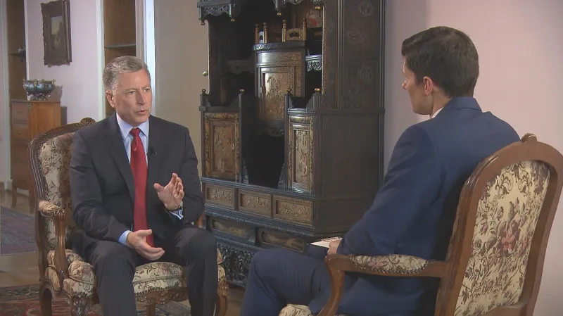 Kurt Volker během rozhovoru pro ČT