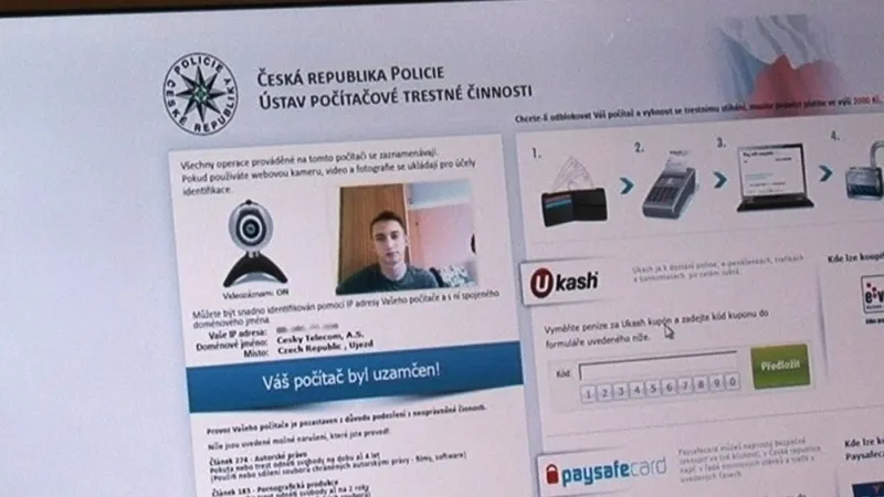 Podvodný program zablokuje počítač a snímá uživatele webkamerou