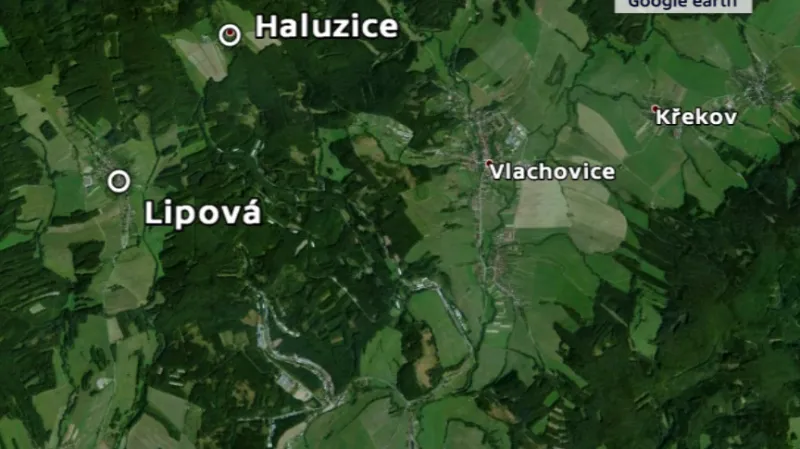 Evakuované obce - Haluzice a Lipová - jsou místu výbuchu blíž než Vrbětice