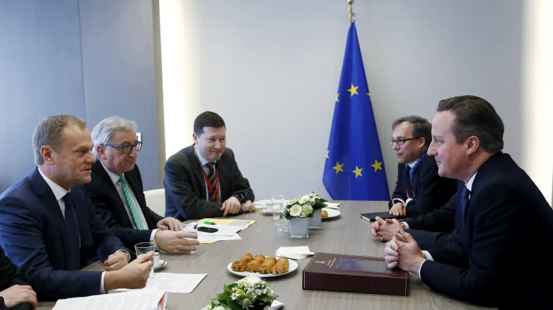 Jednání Camerona s lídry Evropské unie