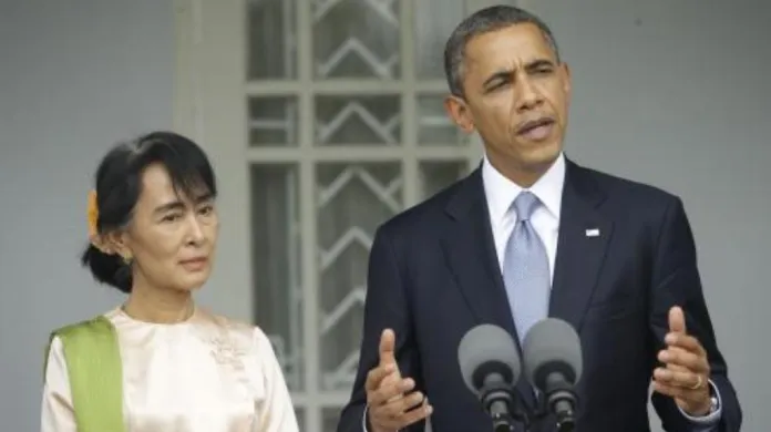 Su Ťij a Barack Obama