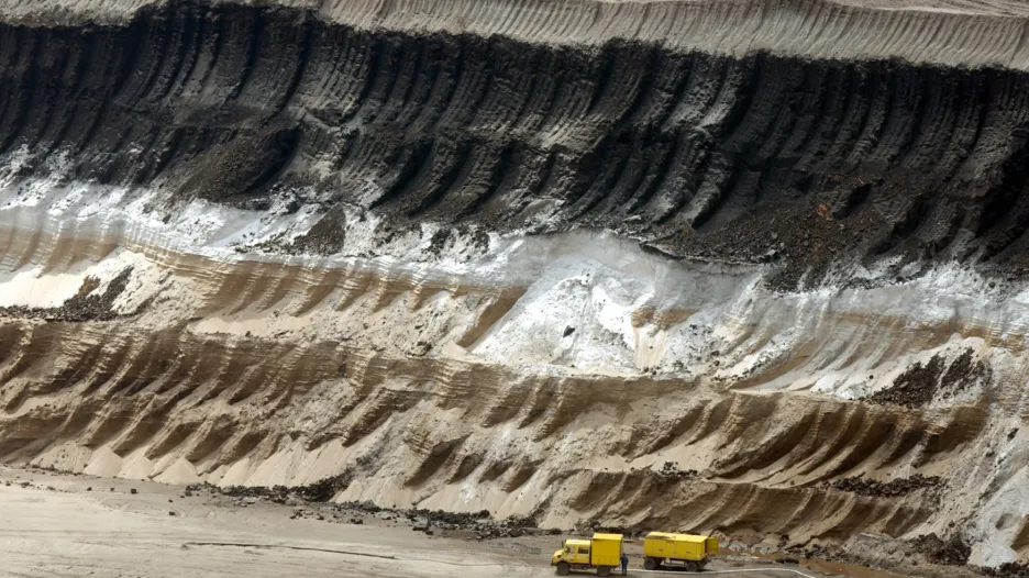 Těžba uhlí - povrchové doly