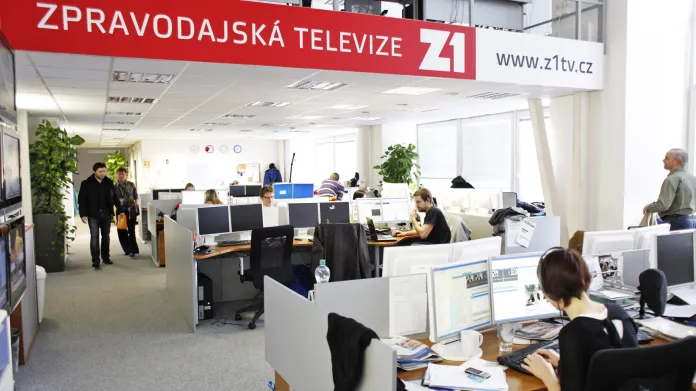 Bývalý newsroom televize Z1 v pražských Holešovicích
