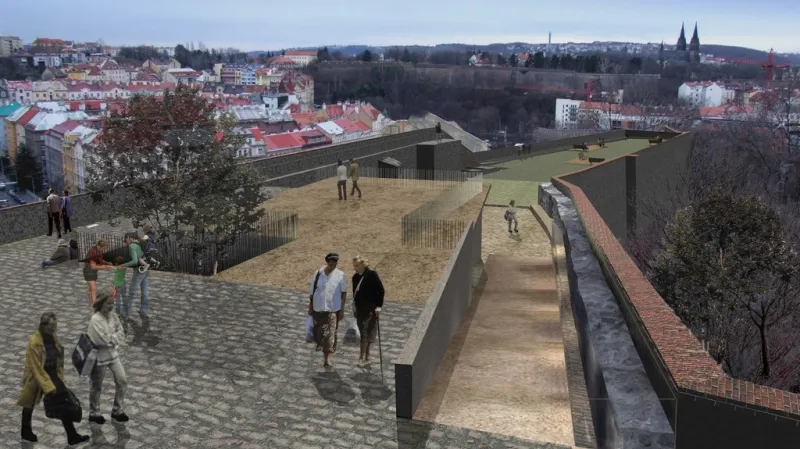Revitalizace bastionu XXXI - vizualizace návrhu