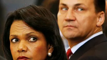 Condoleezza Riceová a Radoslaw Sikorski