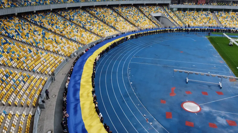 Ukrajinci slaví den jednoty