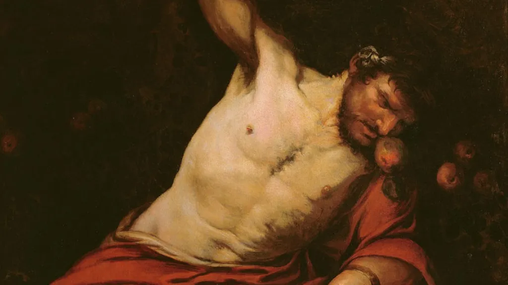 Tantalos na obraze Giovanniho Battisty Langettiho