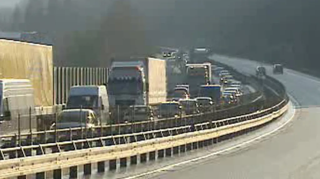 Kolony před nehodou na dálnici