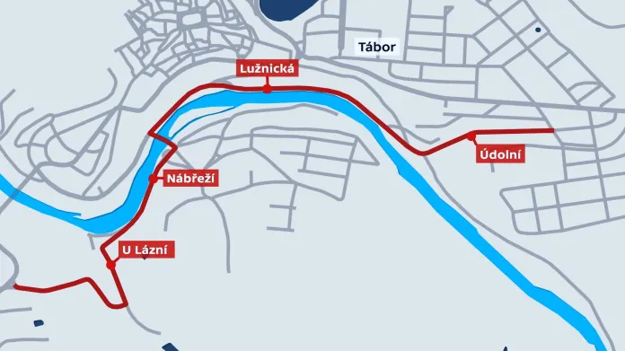 V Údolní a Lužnické ulici omezení průjezdu nebylo možné, chybí objízdná trasa