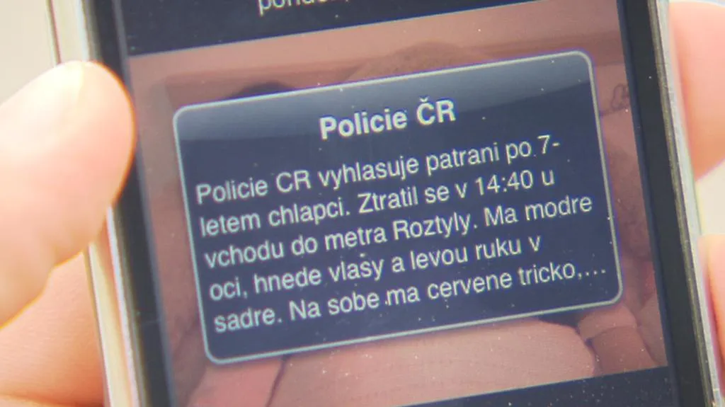 Pátrání po dětech pomocí SMS