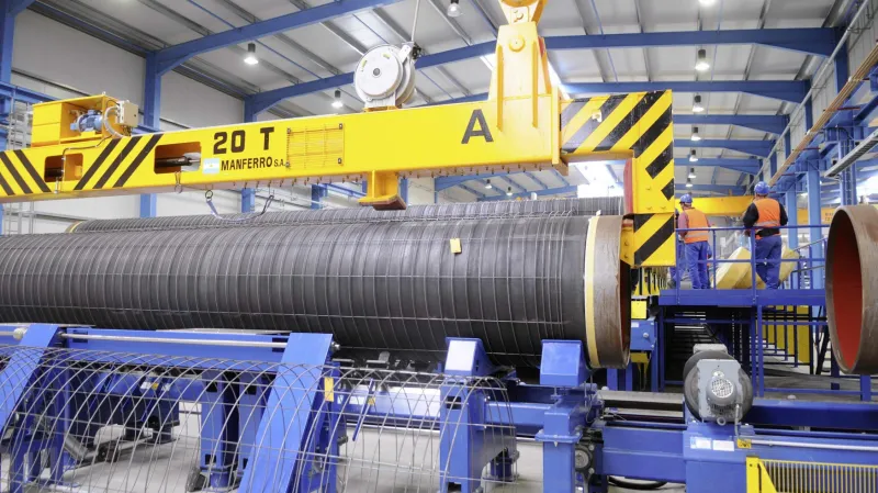 Práce na budování plynovodu Nordstream