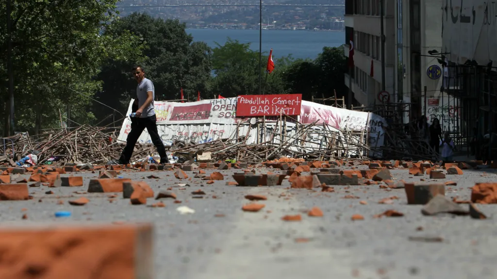 Ulice Istanbulu po protivládních protestech