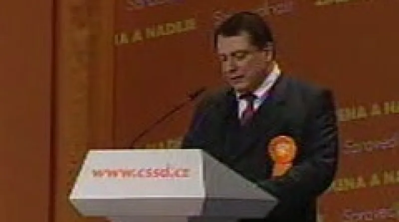 Projev Jiřího Paroubka