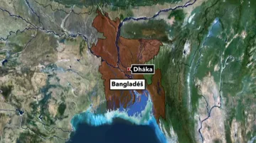 Mapa - Bangladéš