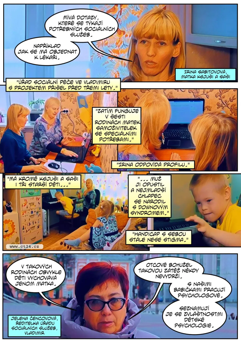 V ruském Vladimiru se o děti starají náhradní babičky. Pomoc využívají hlavně samoživitelky