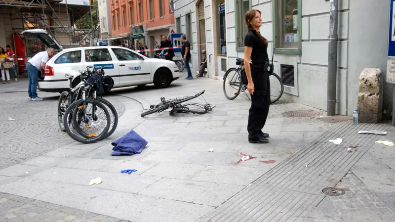 Místo tragédie ve Štýrském Hradci