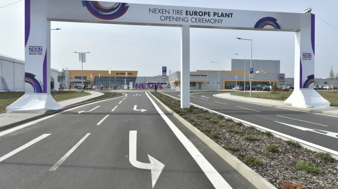 Korejská továrna na pneumatiky Nexen Tire Europe zahájila provoz v průmyslové zóně Triangle u Žatce