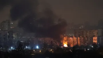 Kyjev po ruském útoku (24. ledna 2026)