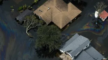 Zaplavené domy na jihu USA