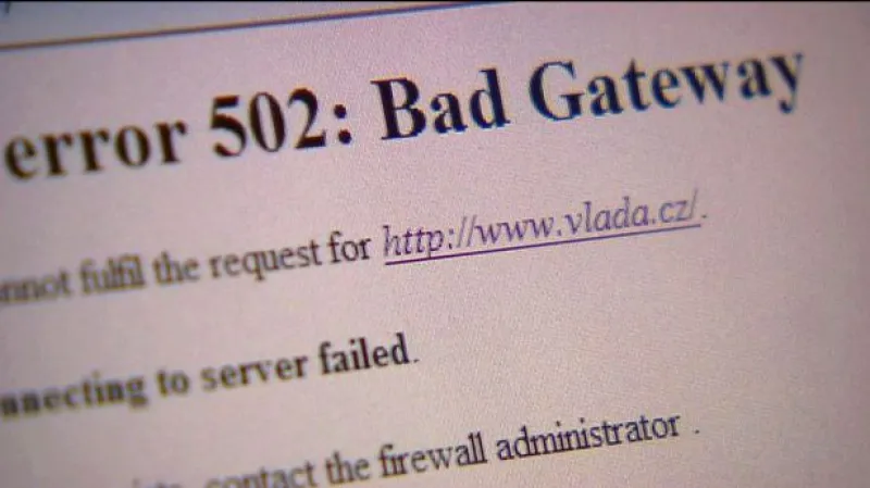 Stránky vlády a OSA zablokoval nápor připojení