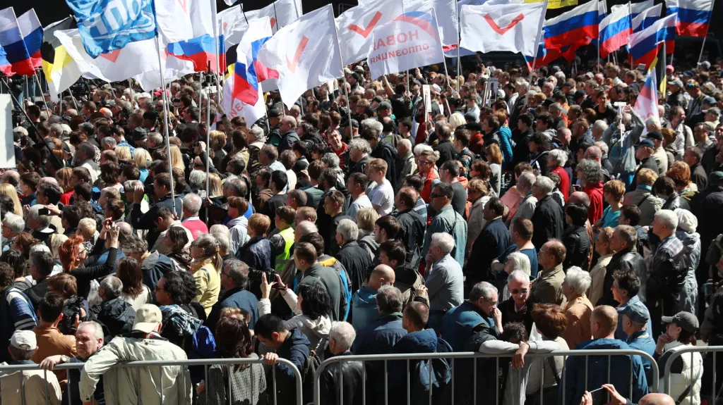 Opoziční protest v Moskvě