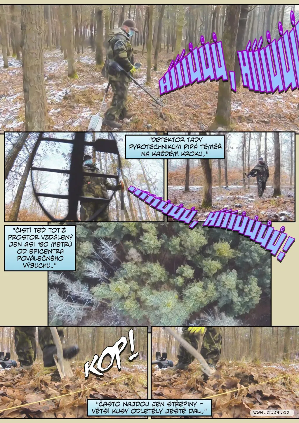 Pyrotechnici posedmé čistí Boří les