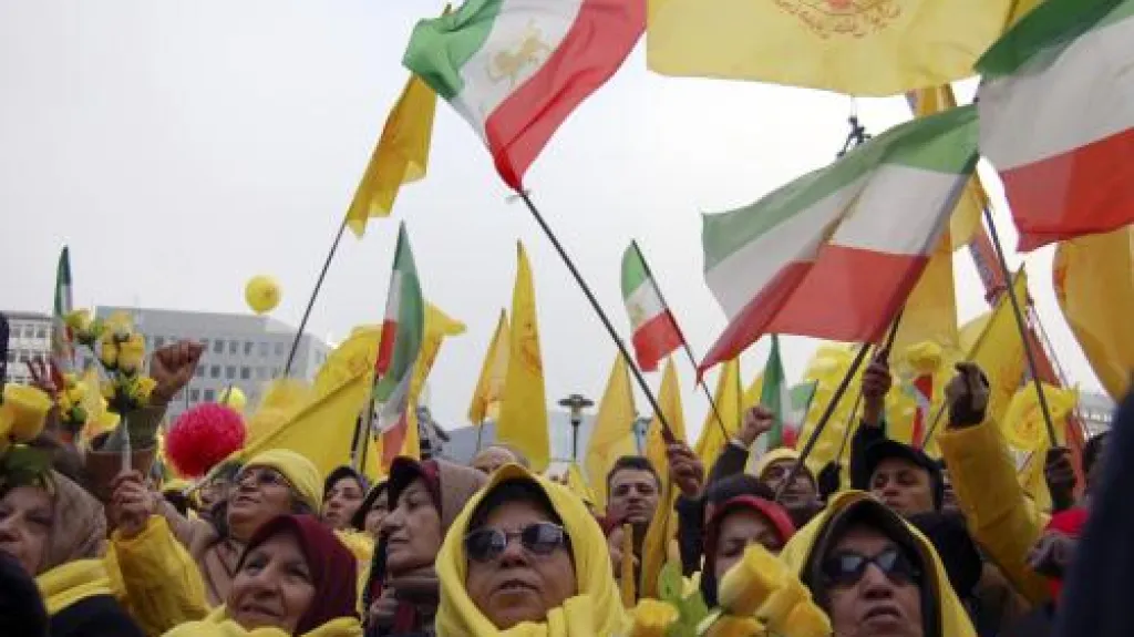 Demonstrace na podporu Lidových modžáhedů