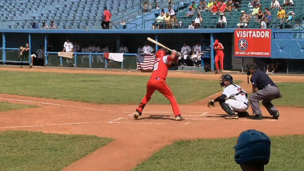Baseballový zápas mezi Kubou a USA