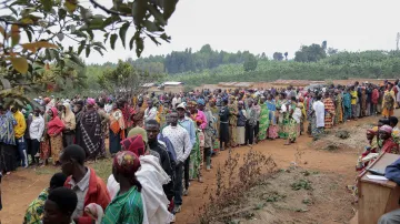 Fronty voličů v Burundi