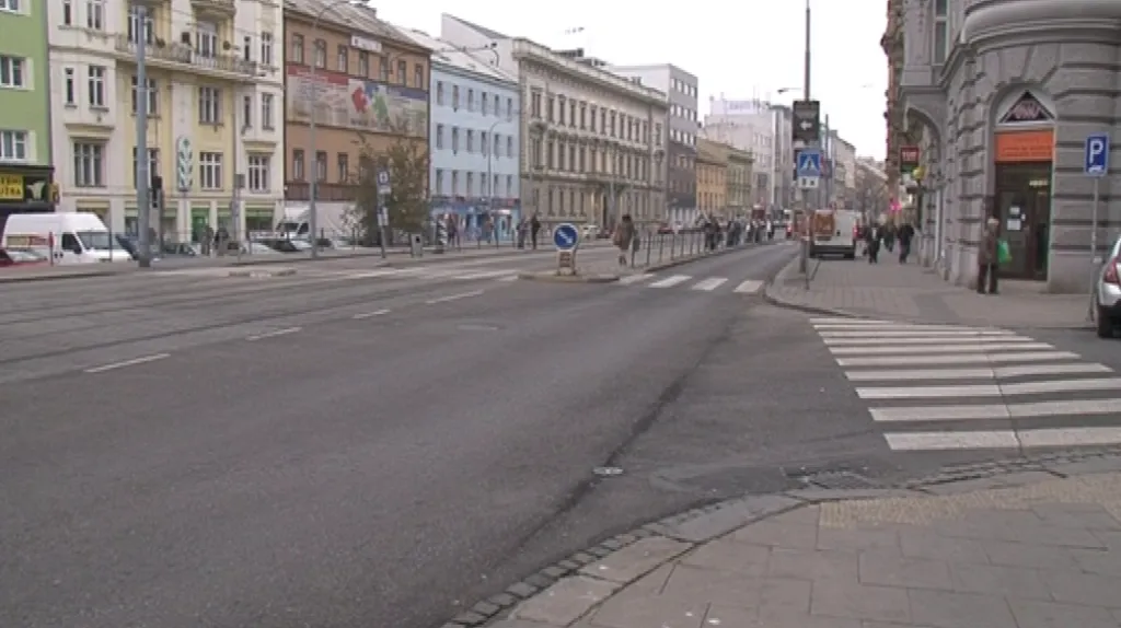 Zastávka v Brně, kde při potyčce zemřel chodec