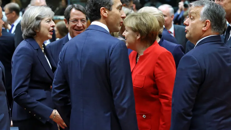 Viktor Orbán na summitu EU