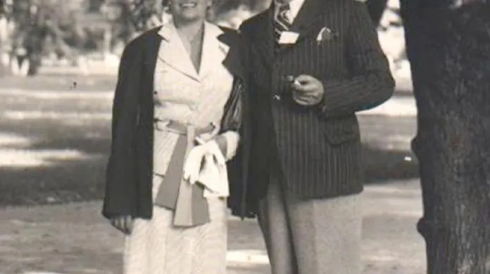 Rudolf Jelínek s manželkou Irenou okolo roku 1935